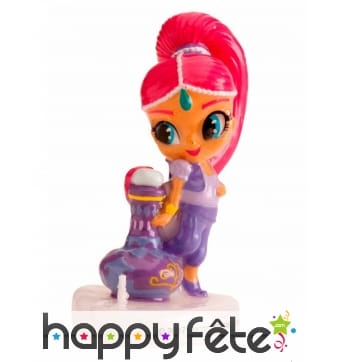 Bougie figurine Shimmer and shine rose de 7cm