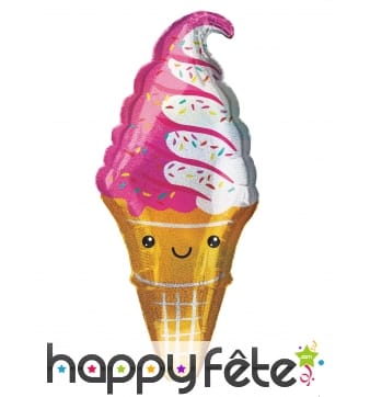 Ballon glace italienne souriante, 45 x 104 cm