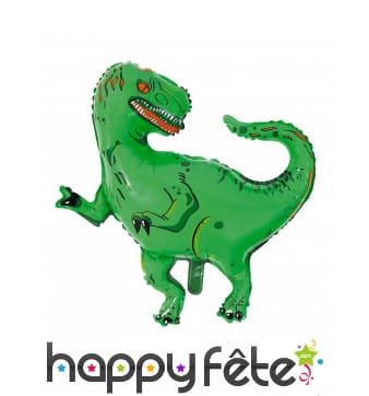 Ballon géant T-rex vert de 78 cm, alu