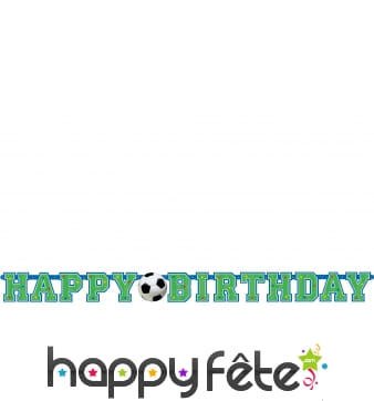 Banderole happy birthday football