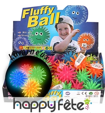 Balle hérisson lumineuse (5 cm)