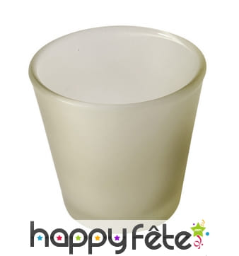 Bougeoir ivoire de 65 mm