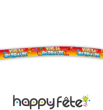 Banderole imprimée vive la retraite de 320cm