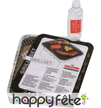 Barbecue jetable avec agent extincteur