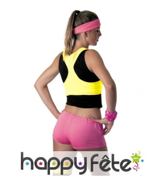 Brassière jaune fluo