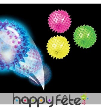 Balle lumineuse à picots