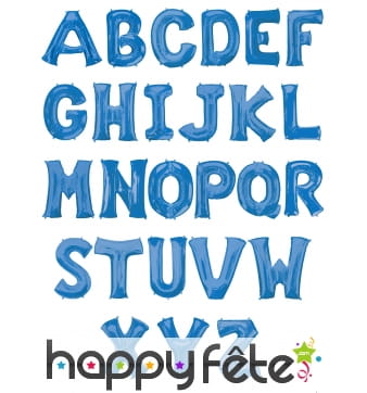 Ballon lettre bleue de 81 cm