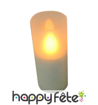 Bougeoir led blanc de 10 cm