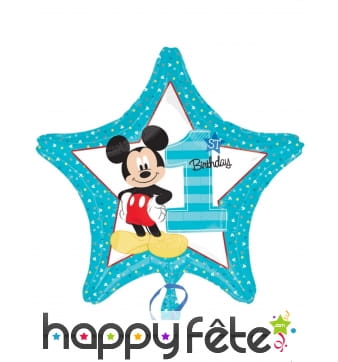 Ballon Mickey 1er Anniversaire