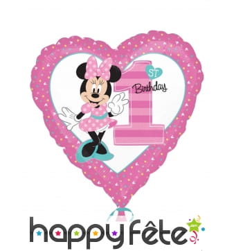Ballon Minnie 1er Anniversaire