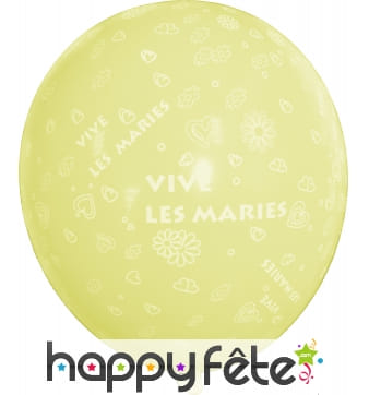 Ballons mariage doré