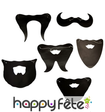Barbe moustache en carton