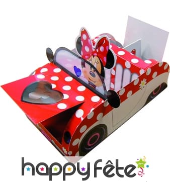 Boite Minnie en forme de voiture