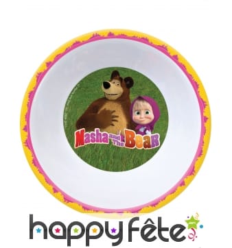 Bol Masha et Michka en mélamine