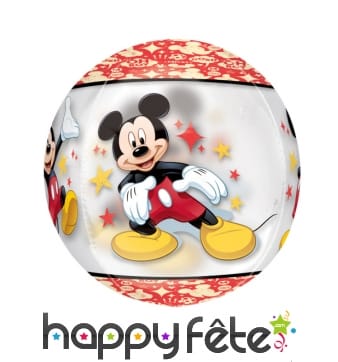 Ballon Mickey Mouse rond, 38 x 40 cm