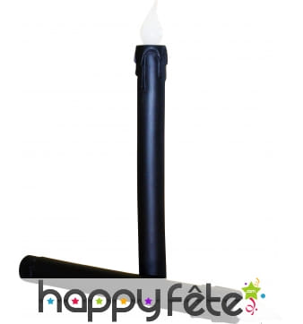 Bougies noires à piles