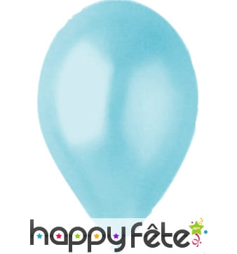 Ballons nacrés bleu ciel par 100