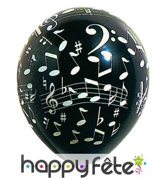 Ballons notes de musique
