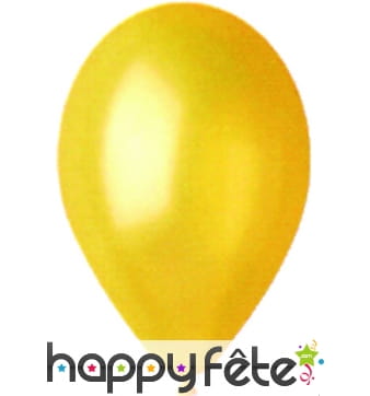 Ballons nacrés jaune par 100