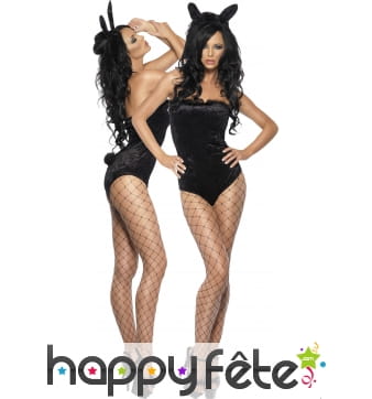 Body + oreilles bunny girl sexy noir