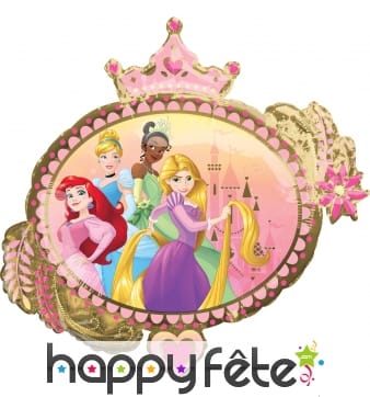 Ballon ovale Princesses Disney recto verso, 81 cm