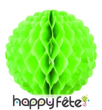 Boule papier alveolé anis