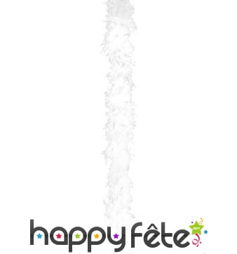 Boa plumes blanc 200 cm