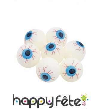 Balle phosphorescente en forme de yeux