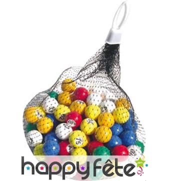 Boules pour loto en plastique