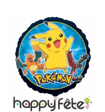 Ballon Pikachu rond de 43cm