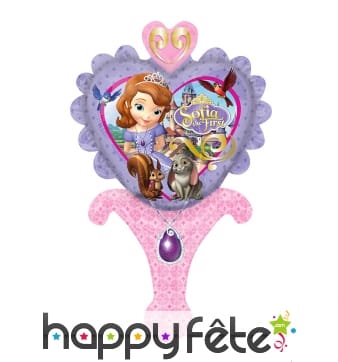 Ballon princesse Sofia coeur de 15 X 30cm
