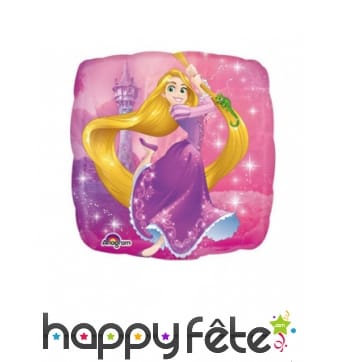 Ballon Raiponce carré de 23 cm