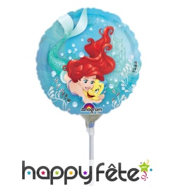 Ballon rond de Ariel en alu, 23cm
