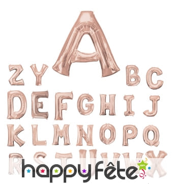 Ballon rose géant en forme de Lettre