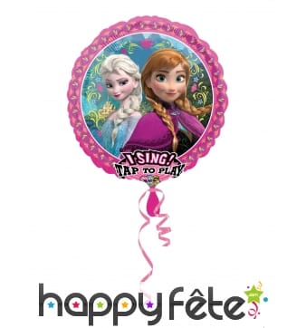 Ballon rond I sing de La Reine des Neiges, 71 cm