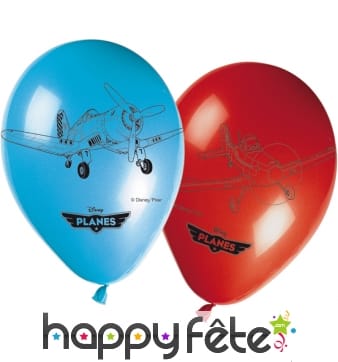 Ballons ronds imprimé Planes