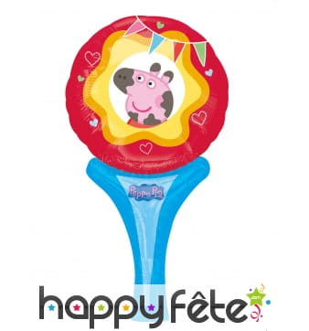 Ballon raquette Miss Peppa Pig de 30cm