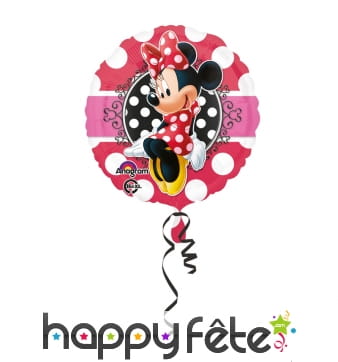 Ballon rond Minnie mouse à gonfler