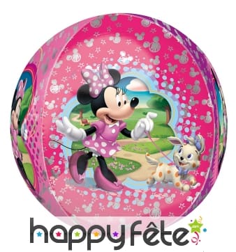 Ballon rose Minnie Mouse, à gonfler