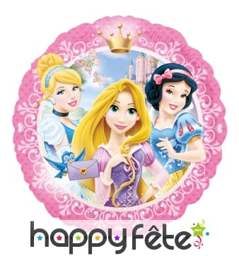 Ballon rond plat des princesses Disney