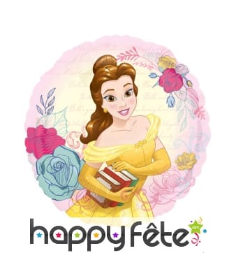 Ballon rond princesse Belle de 43 cm