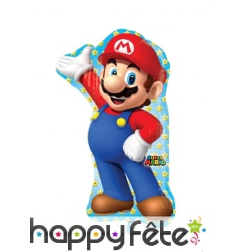 Ballon silhouette de Mario, 55 x 83 cm