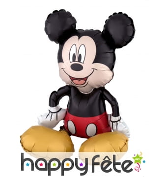Ballon silhouette de Mickey Mouse assis de 45 cm