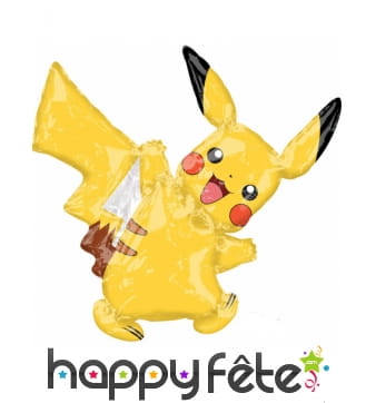 Ballon silhouette de Pikachu, 27 x 33 cm