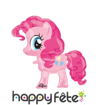 Ballon silhouette de Pinkie Pie rose, 66 x 73 cm