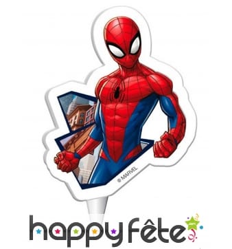Bougie Spiderman de 7,5 cm