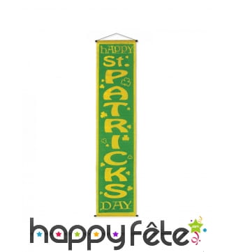 Banderole Saint Patrick à suspendre, 30 x 121 cm