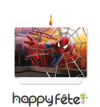 Bougie The Amazing Spiderman pour anniversaire