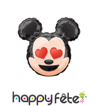 Ballon tête de Mickey Mouse émoji de 22 cm