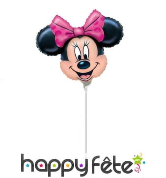 Ballon tête de Minnie en aluminium
